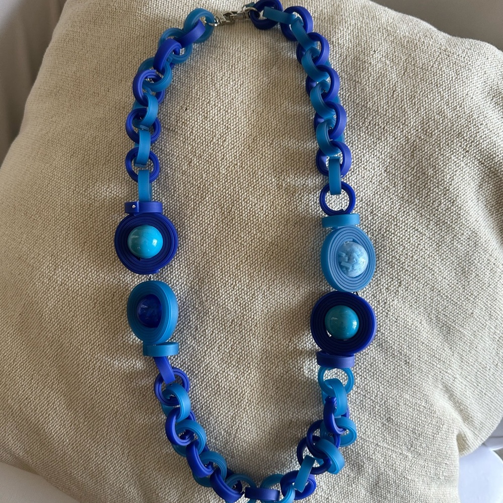 Klamir Blue and Teal Necklace